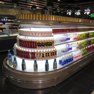 Dusung Supermarket Combined annular refrigerator commercial refrigerator for fruits and vegetables