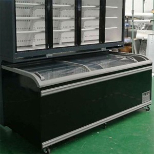 Dusung Commercial Gjoks frigorifer zëvendësueshme lloj i kombinuar chiller frigorifer