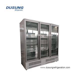 High definition Vrx Glass Open Lid Stainless Steel Table-top Countertop Salad Display Refrigerator