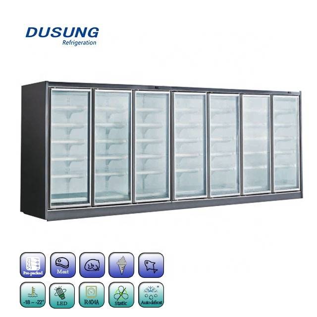 Supermarket-Refrigerator-upright-glass-door-freezer