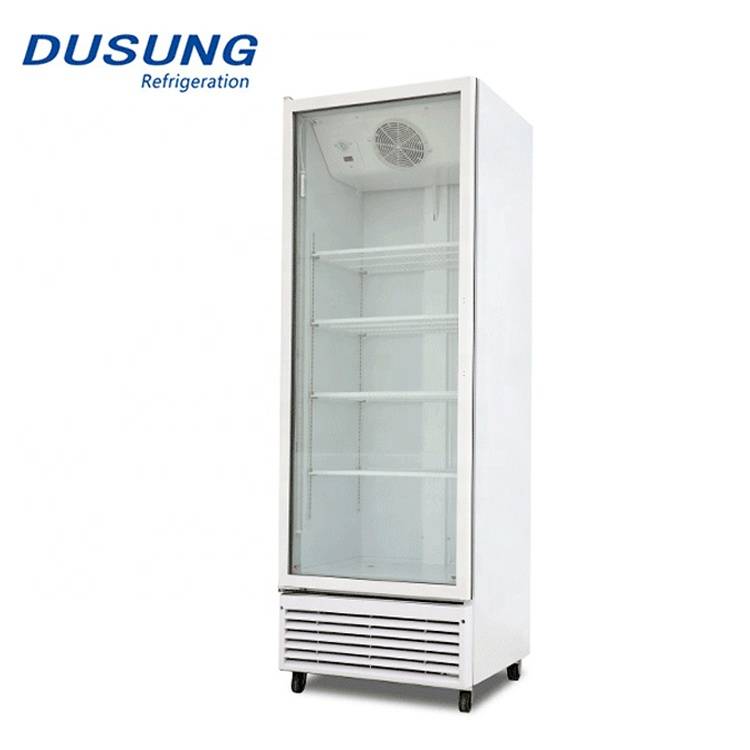 Supermarket-Vertical-refrigerator-single-door-beverage-cooler