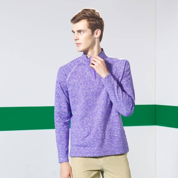 New Fashion Male Casual Long Sleeve  1/4 Zip Pullover