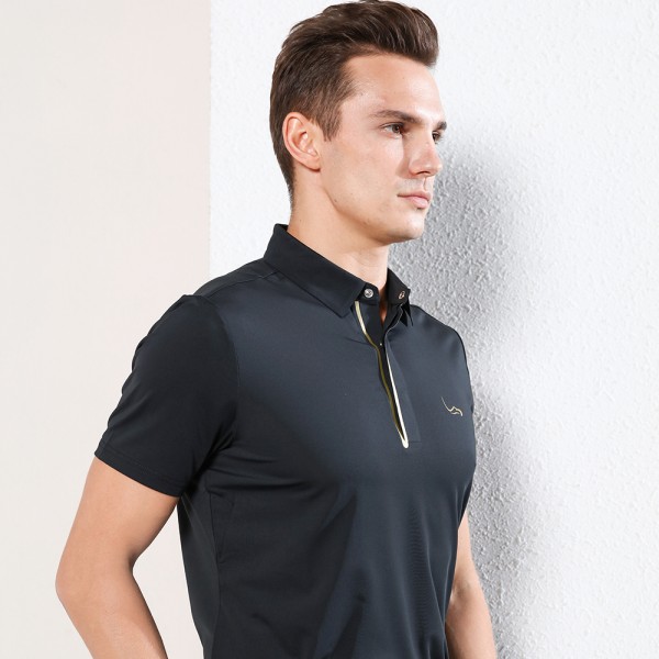 High Performance Golf Wear Business Sport Men POLO Quick Dry Vintage Casual Classic Regular Fit with 3D Cutting
