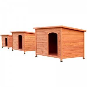 Balcony Custom Wooden Dog House Cabin Kennel