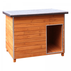 Fir Wood Plu A-frame Lean-to Roof Wooden Dog Kennel  EYD011