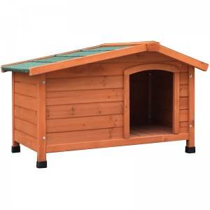 High Quality Classic Pitched Roof Pet New Indoor / Outdoor Wooden Dog House Cabin Kennel