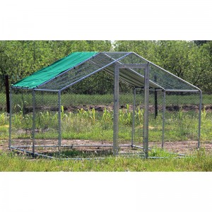 China Backyard Large Industrial Metal chicken run 4m*4m chicken house coop for laying hens EYMR002