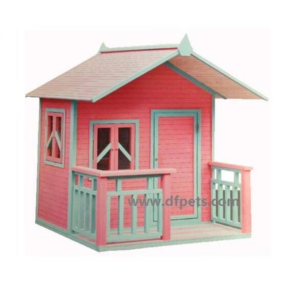 Wholesale prefabricated kids Customized wooden children used outdoor  play house  EYPH016 Featured Image