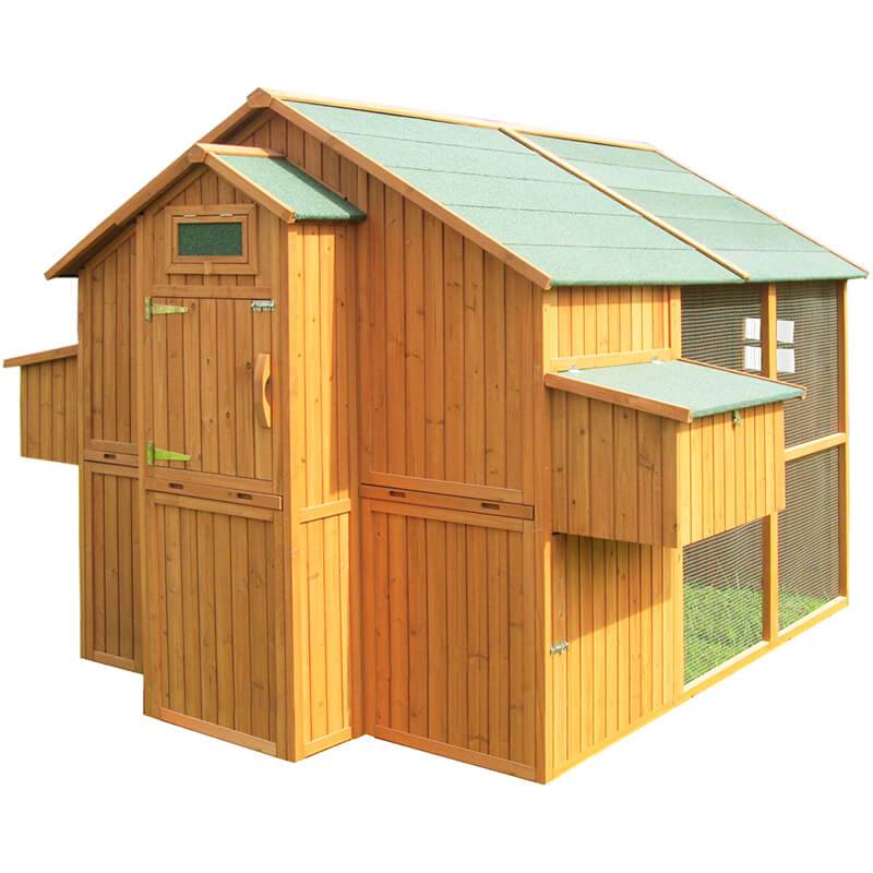 New Arrival China Airline Kennel -
 Home Chicken Coop With Extra Long Run and nest box – Easy