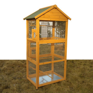 Manufacture outdoor waterproof wooden bird cage for pet house