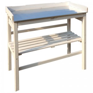 New Cheap Elegant Design Outdoor Wooden Garden Plant table shelf EYG001