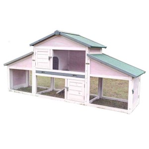Wooden Cage Outdoor And Indoor Movable Rabbit Hutch  EYR027