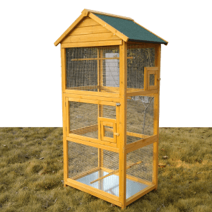 Manufacture outdoor waterproof wooden bird cage for pet house