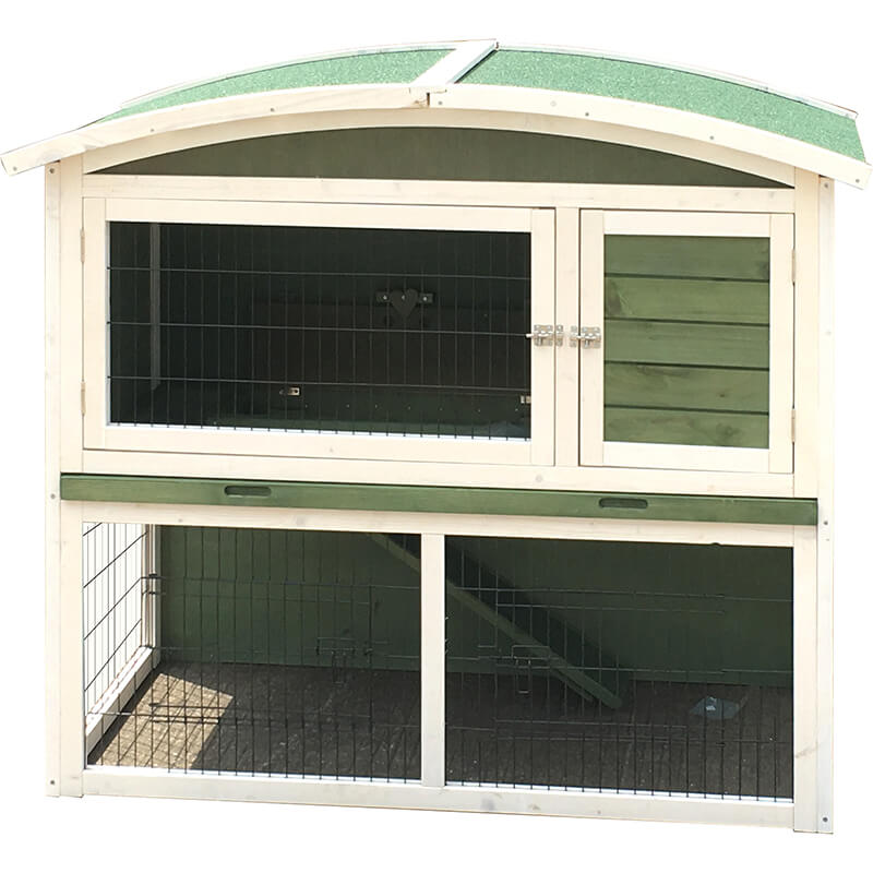 Factory Price For Large Chicken Coops For Sale -
 custom Modern Design Two Story Wooden  extra large  Rabbit Cage with tray EYR018 – Easy