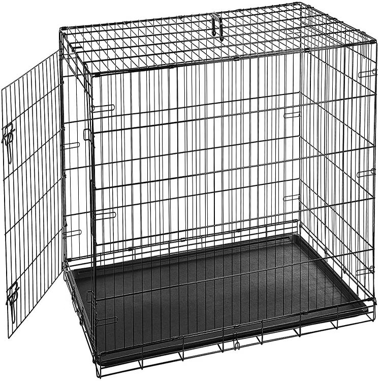 Movable Approved Airline Travel metal Wire Pet Strong Stainless galvanized Steel cheap iron metal dog crates cages