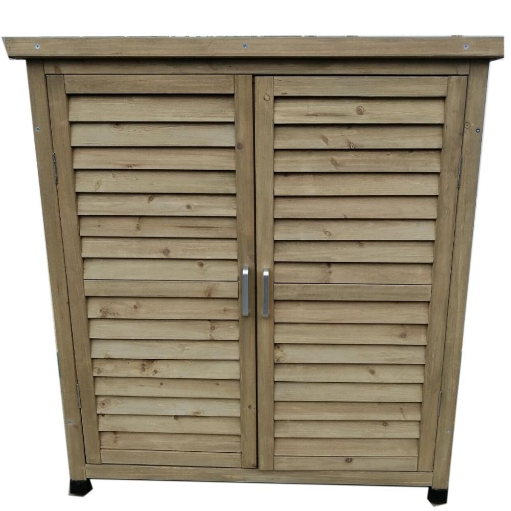 diy decorative Patios Cabinet Tools Lawn Care Equipment shutter door Garden Shed Wooden Lockers Outdoor Storage