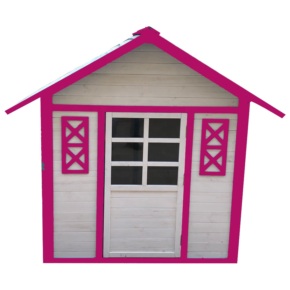 Factory OEM custom Hot Sale Perfect for Indoor Kids Playground cheap flat pack cubby house playhouse Featured Image
