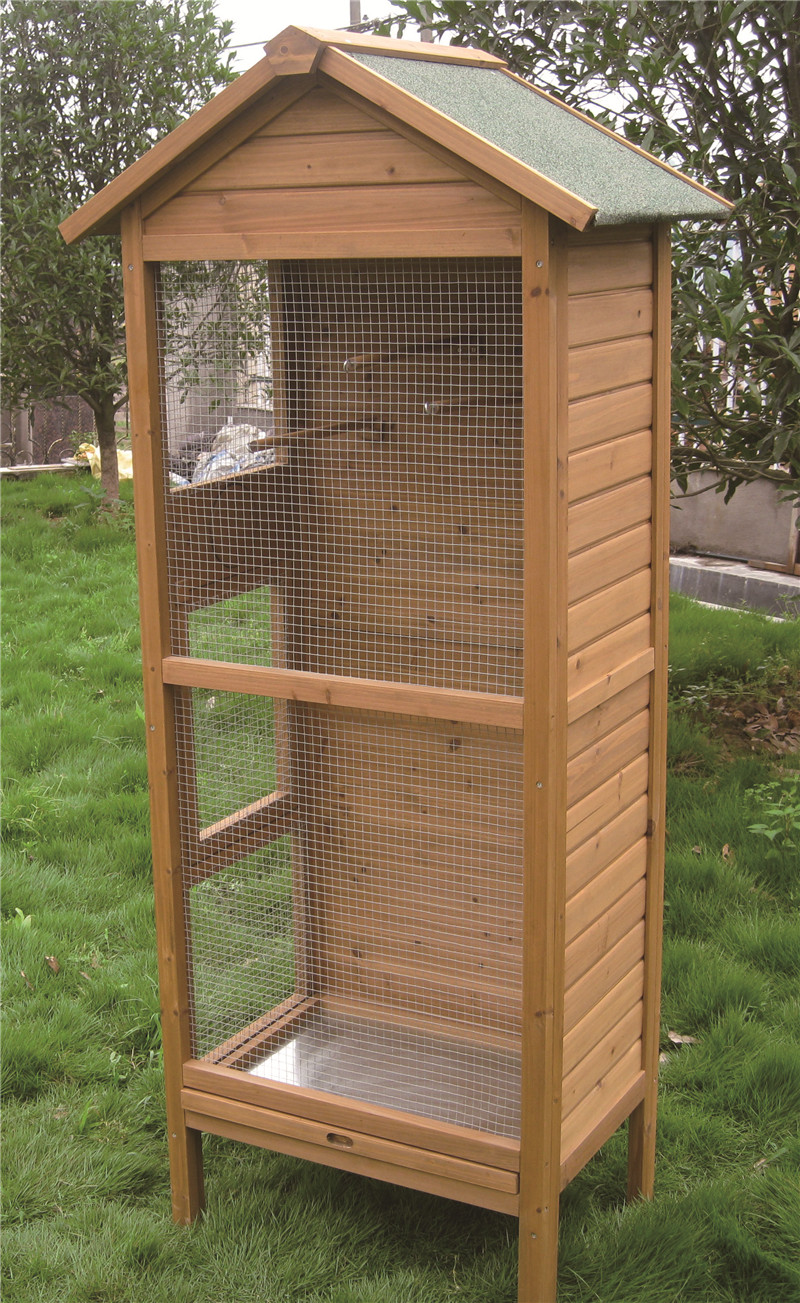 Outdoor Aviary  Parrot Cockatoo Macaw Vertical Play House wooden bird Pigeon Breeding Cage