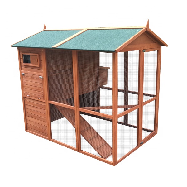 Factory OEM Cheap ECO Special Design Outdoor custom large Wooden chicken coop Hen House cages for 6 birds