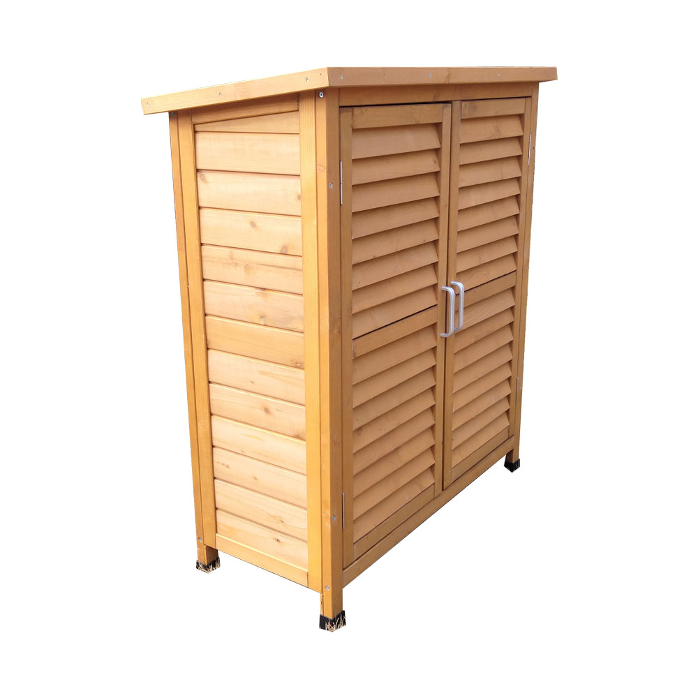 cheap wholesale Outdoor solid locking garden tool shed storage Lockable Door Galvanized Sheet Roof Shutter Design