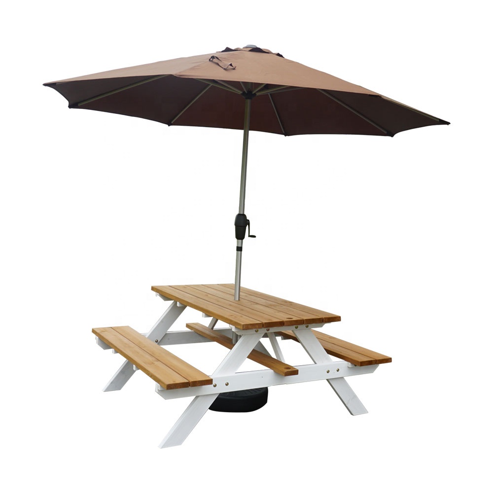 factory cheap custom OEM Indoor dining wood beer garden table set outdoor and bench