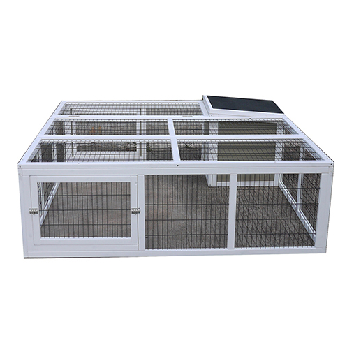 Factory direct supplier Multi-tier Poultry commercial wooden pet Rabbit cages farming for sale