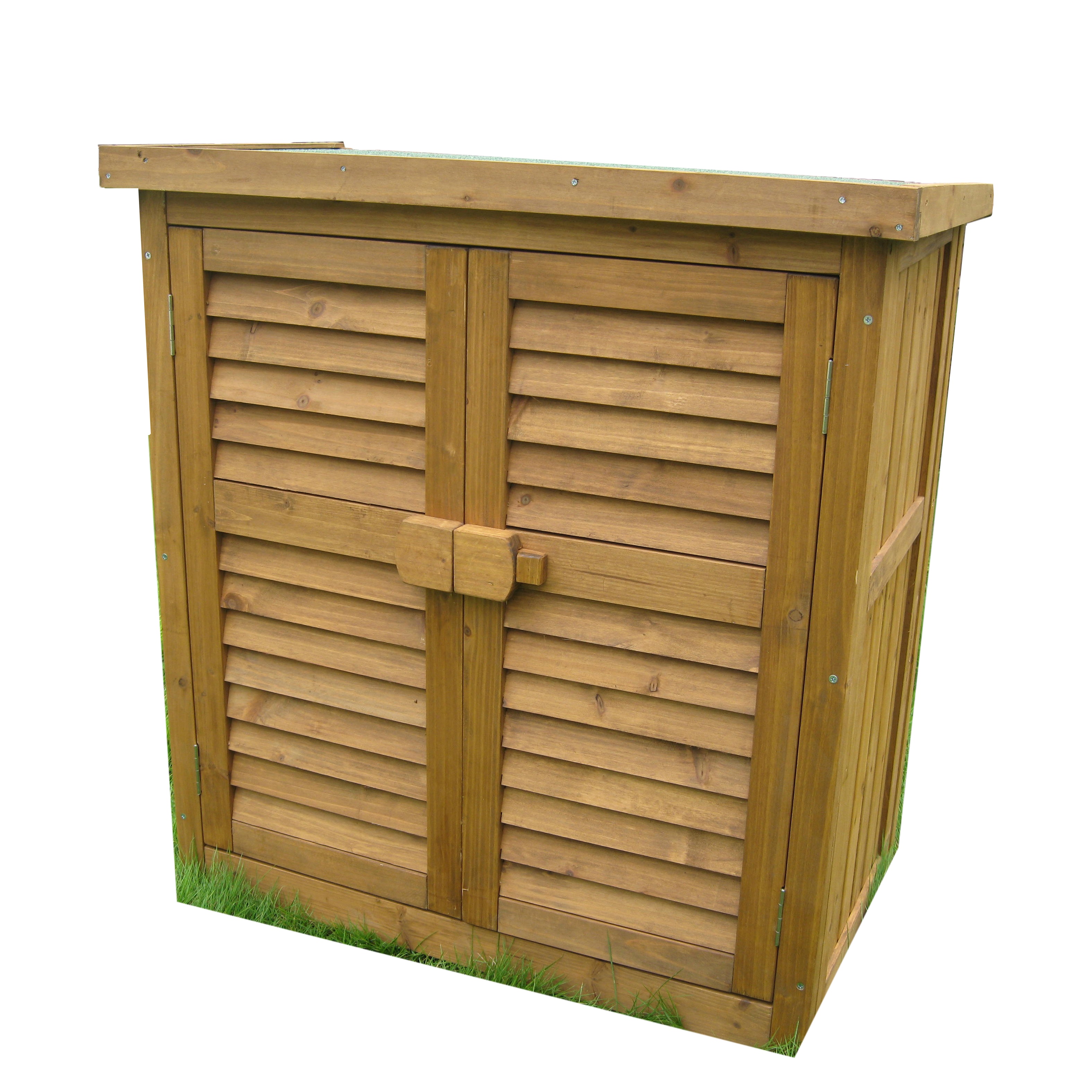 Luxury design waterproof wood Garden Furniture outdoor storage sheds chest tool shelves