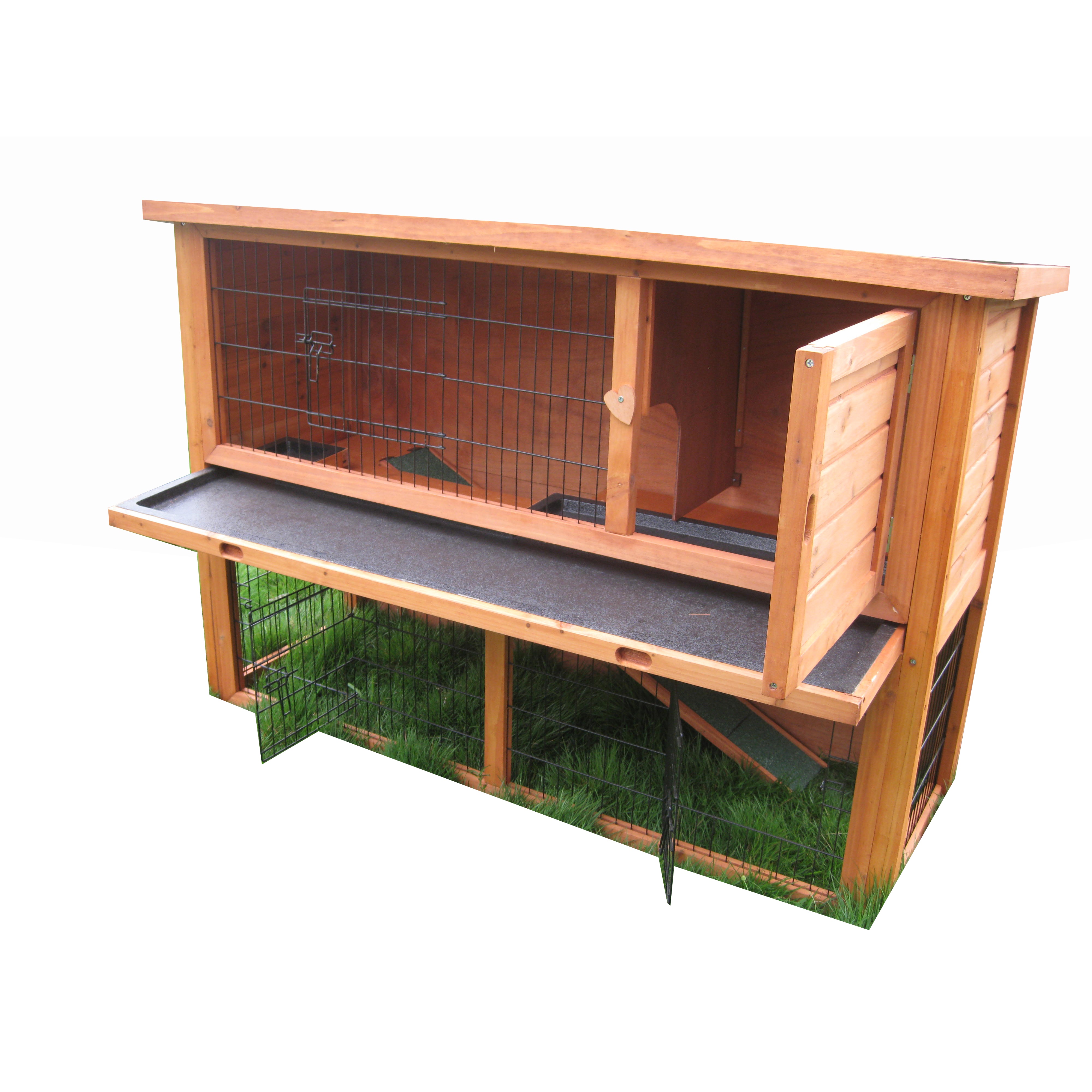 Big discounting Multiple Rabbit Hutch -
 Factory Outdoor Protection from UV Rays and Water Wooden Bunny Rabbit Hutch boarding House Cat Shelter Guinea Pig cage for sale – Easy