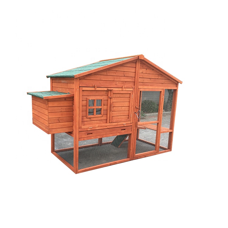 Company Hutch Wooden Hut Poultry Ramp Hen House Chicken Coop largen run nesting box factory