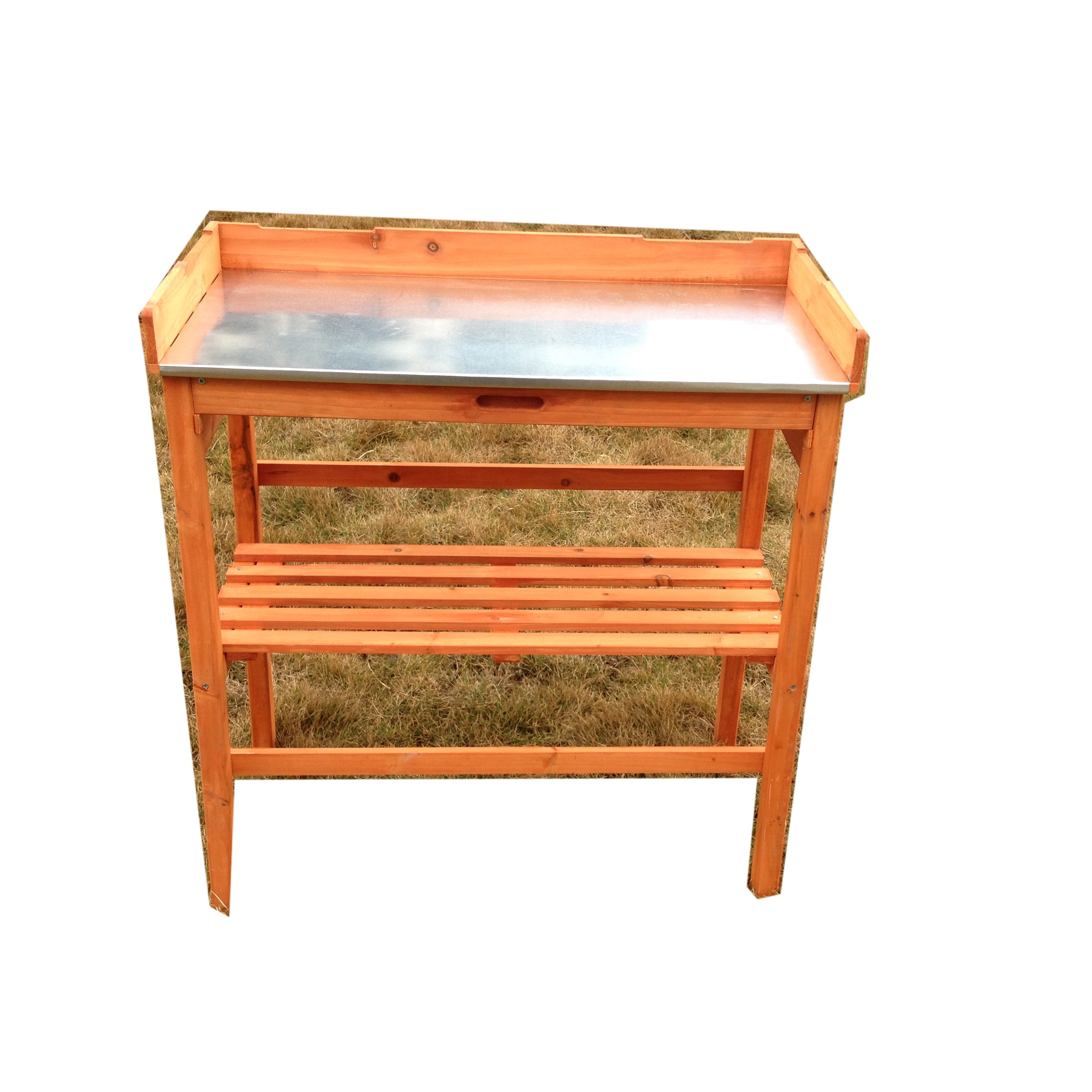 New Cheap Elegant Design Outdoor Wooden Garden Plant table shelf stand potting bench