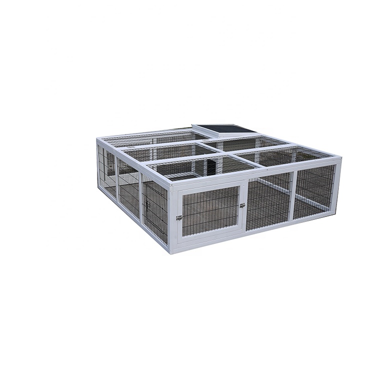 Good Quality Large Outdoor Dog Kennel -
 Hot Selling Commercial House Cheap double Wooden Rabbit farming Cage hutch – Easy