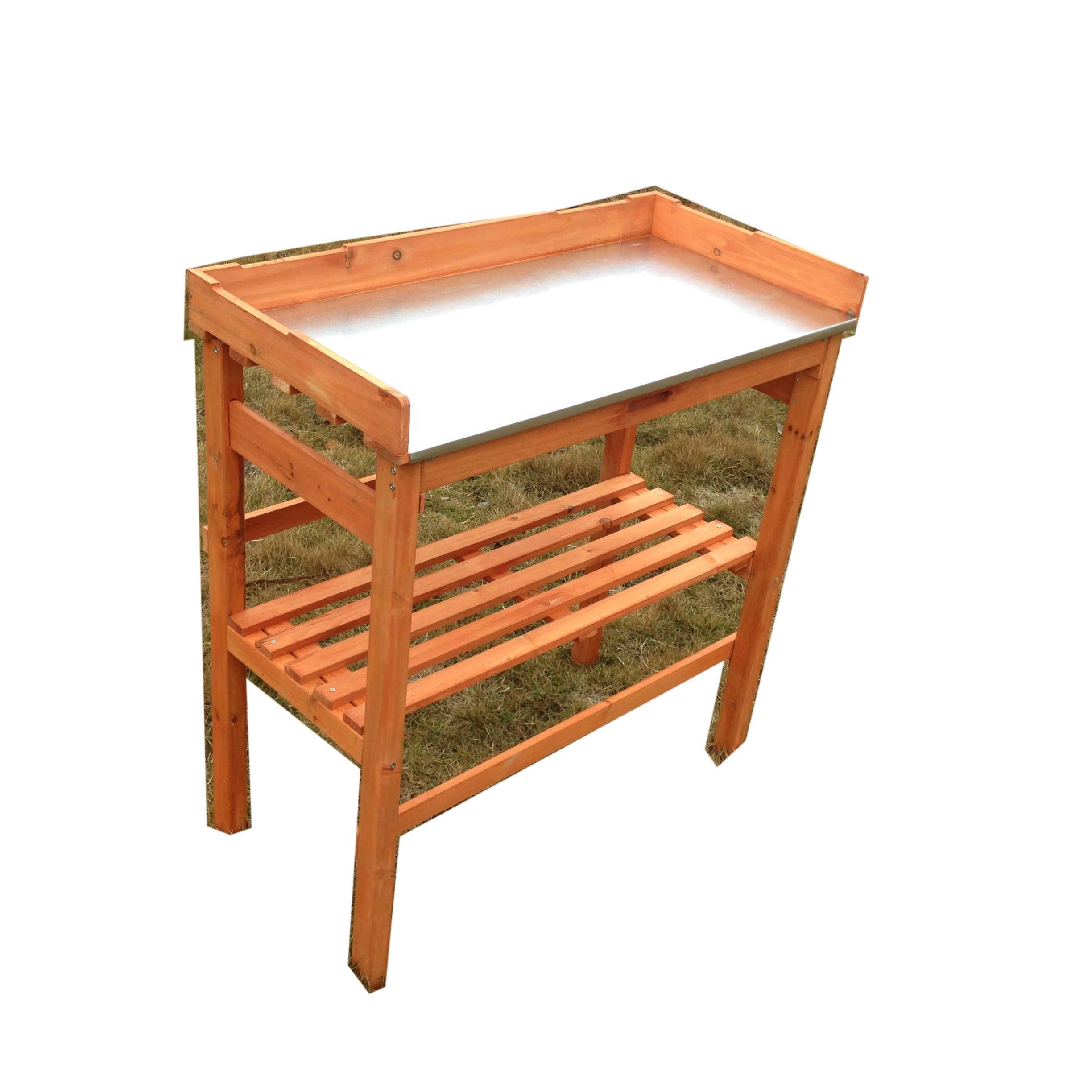 Горячая распродажа дешевая цена открытый садовый плантатор деревянный стол для горшечных растений