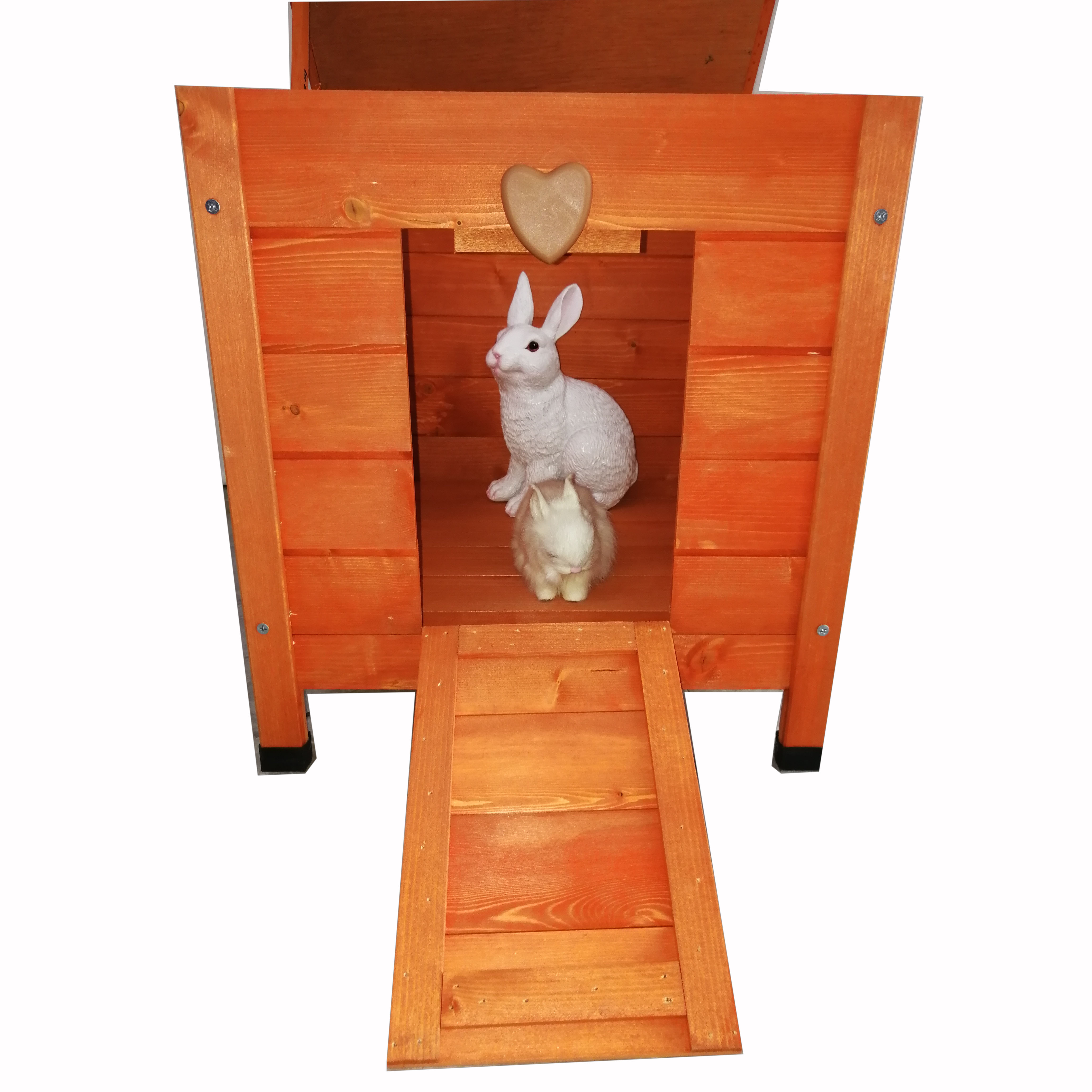 Cheap wooden Pull Out Tray Bunny Cage Guinea Pig House Small Animal Habitat rabbit hutch with Ramp stair