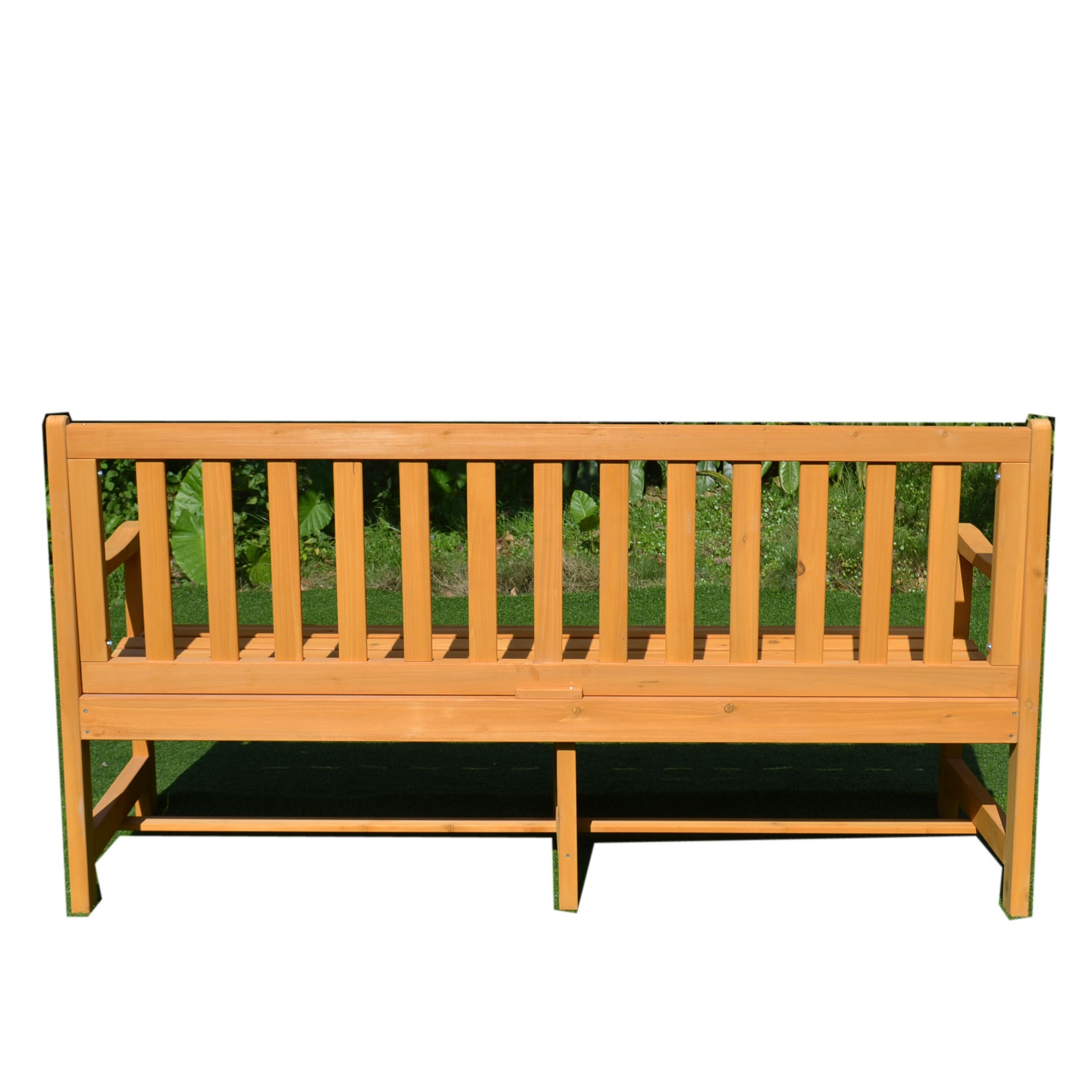 Factory custom wholesale great hot sale High quality Outdoor long Porch Balcony wooden garden seat bench chairs