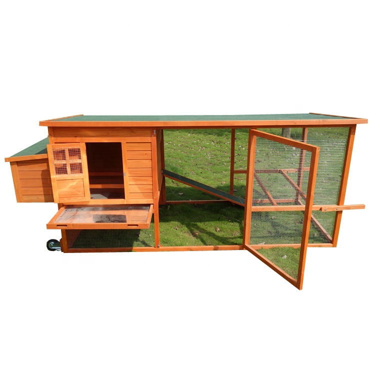 Outdoor mobile large egg Breeding chicken coop wooden hen broiler Prefab Poultry Farm house design