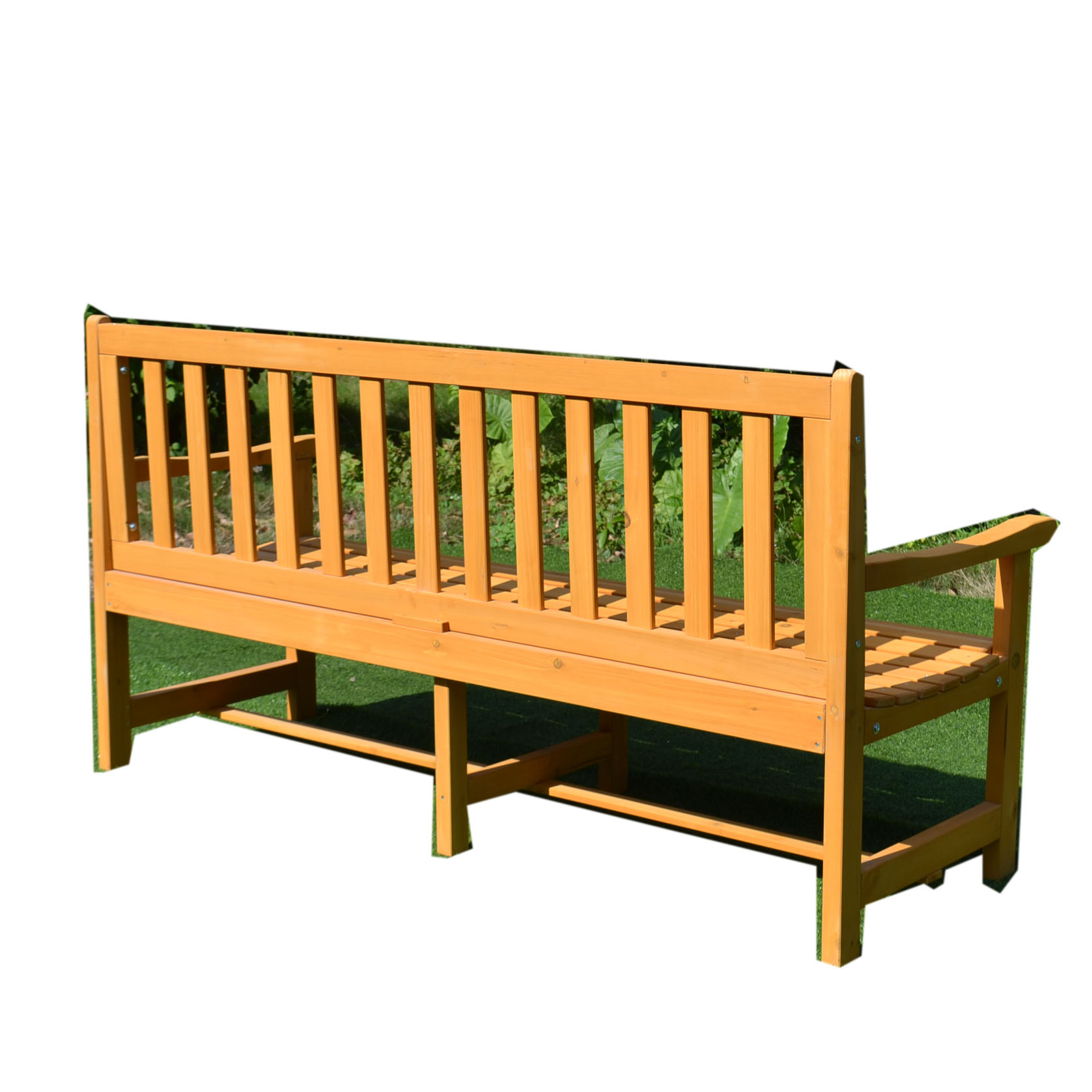 custom factory logo Modern Outdoor Furniture Highly Durable Wooden Garden bench chairs