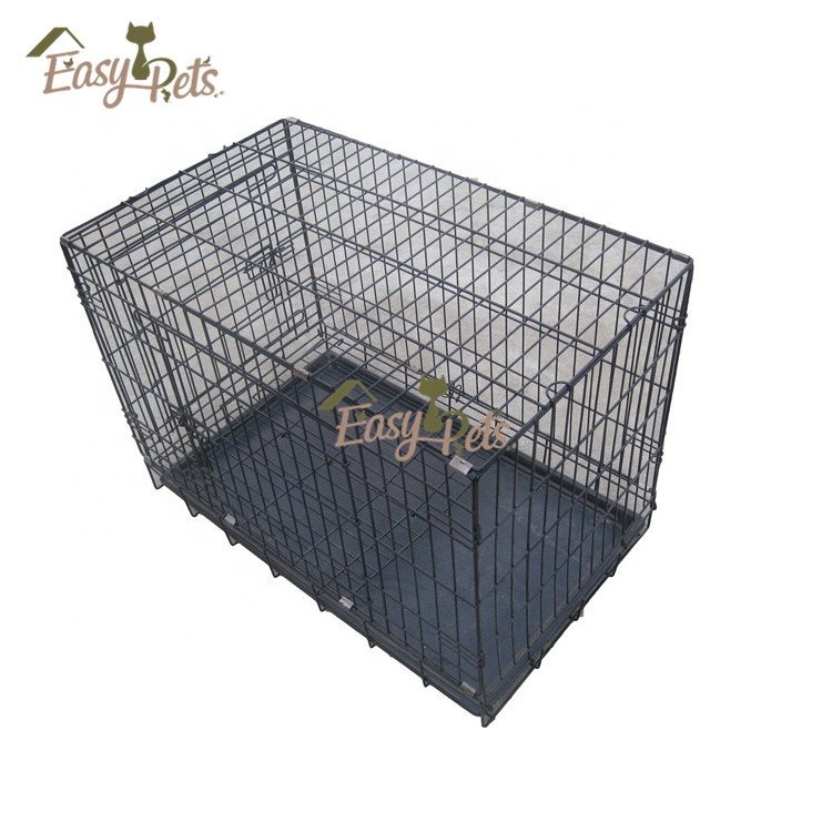 grillage métallique luxe fil huche chine argent chien préfabriqué pliable modulaire cage pour animaux de compagnie