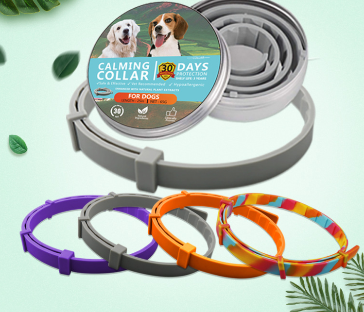 plastic decorative elastic Adjustable chain Long-Lasting Effect Relieve Anxiety Calming Pheromone Collar for Dogs