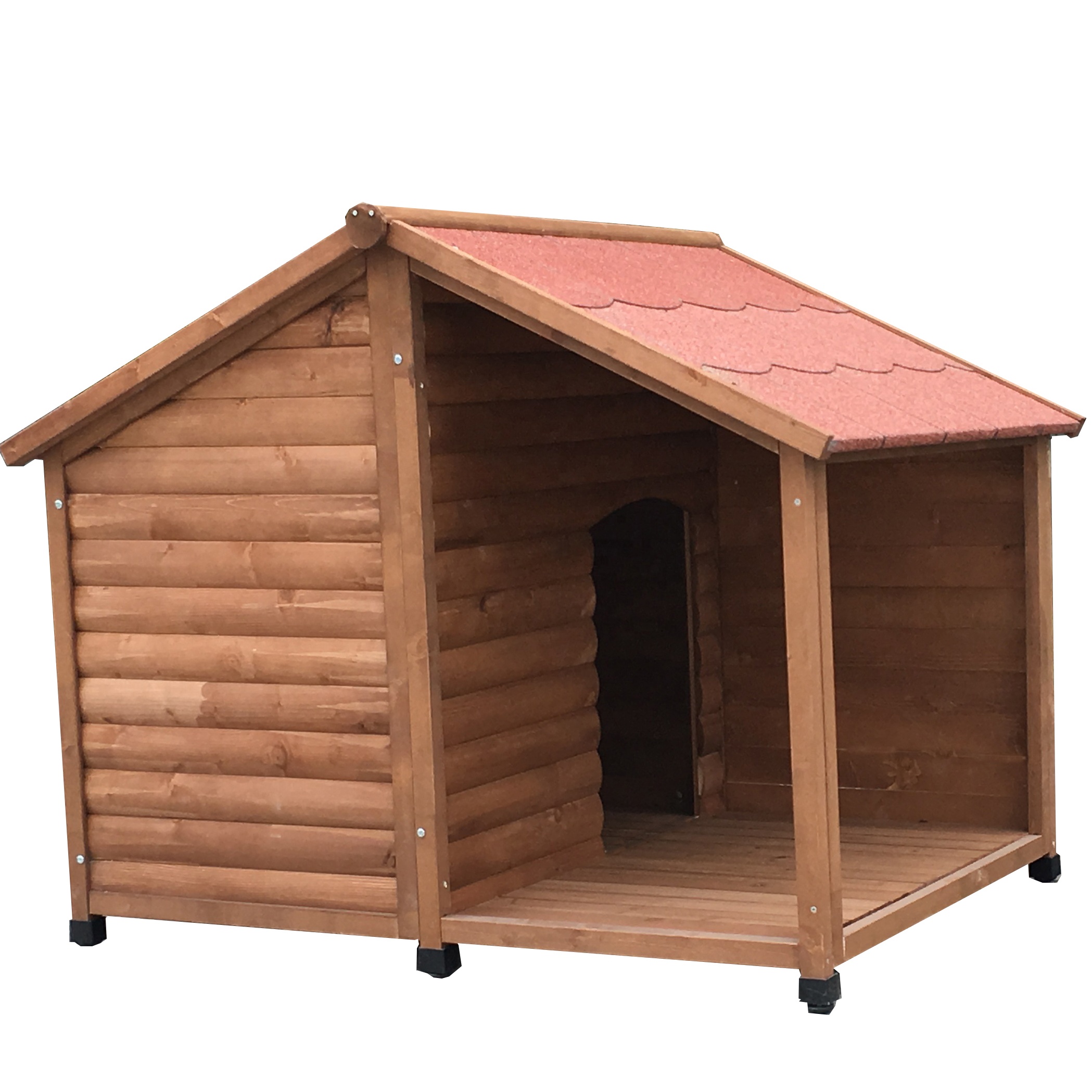 custom cheap Hot sale deluxe wooden unique large pet cat dog backyard kennels cages