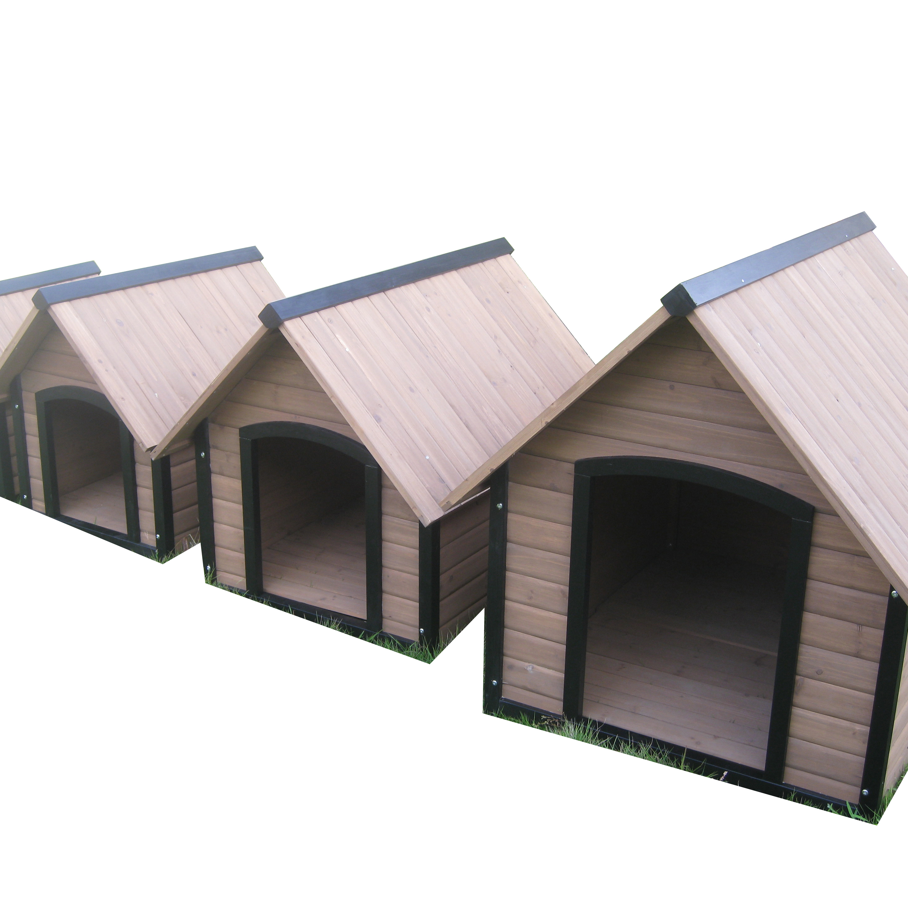 安い異なるサイズの動物サプライヤー大きな裏庭耐久性のある木製の供給ダブル犬小屋