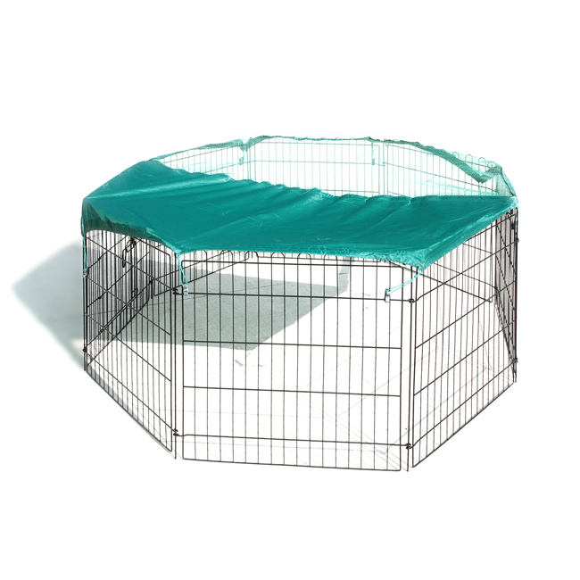 decorative Metal Wire cage Hutch Heavy Duty Galvanized Rabbit Home guard Fence for Puppy Small Animals