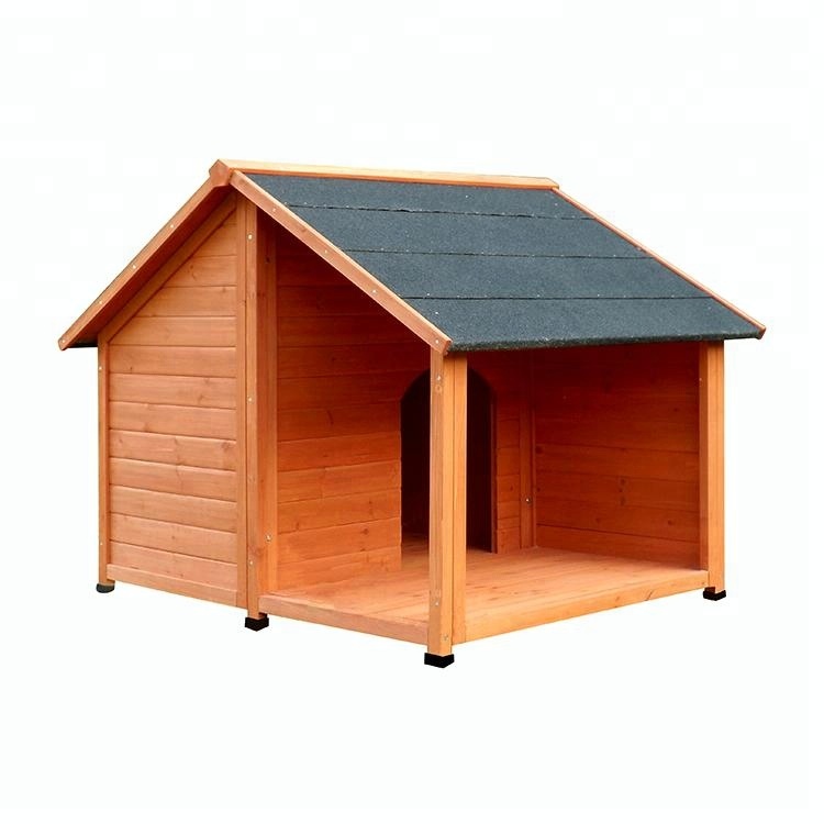 Factory Outdoor OEM brand Easy Assemble weatherproof shelter Wooden Dog Kennel With Opening Roof
