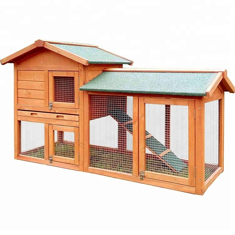 Hot New Products Commercial Dog Cage -
 luxury firm Guinea Pig Coop strong wooden Breeding Unique Rabbit Cages For Sale with run – Easy