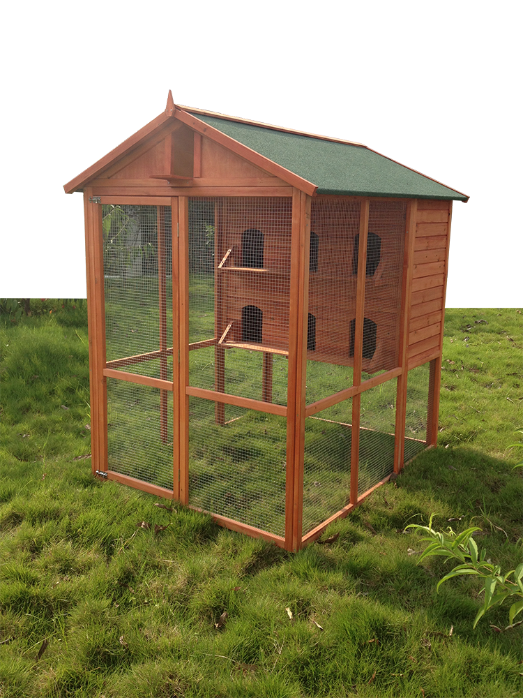 Wholesale Pet Supplies antique wooden canary bird cage Suitable for Small Birds with Feed Door