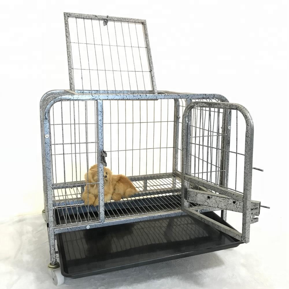 hot-Selling Foldable Single Door Program large Pet Carrier metal galvanished Dog Cage crate