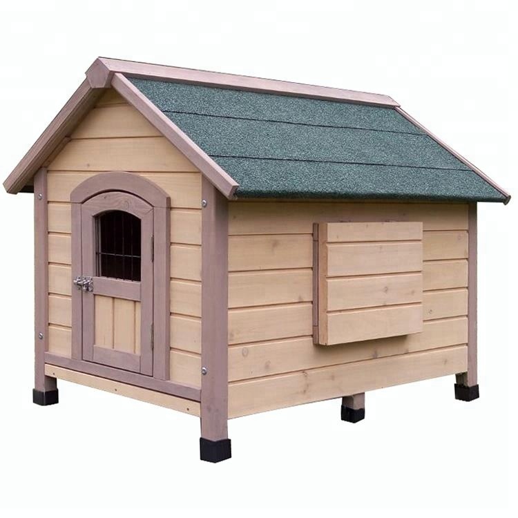cheap Factory direct supply high quality asphalt roof wooden dog kennel