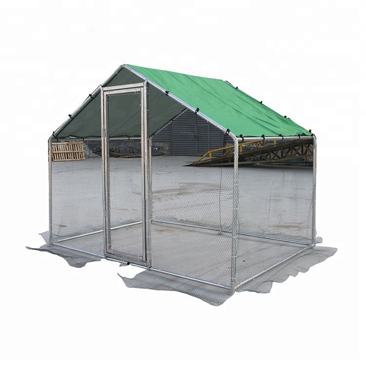 Large Outdoor Waterproof Anti-Ultraviolet Cover for Backyard Farm Use Poultry Cage Metal run walk in chicken coop