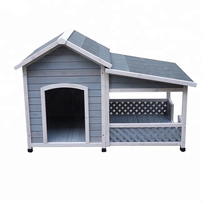 China supplies fancy wooden dog kennel with extra large run Featured Image