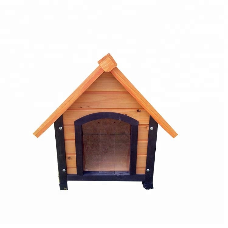 Outdoor High Quality Classic wooden Dog Kennel Large Animal cage With Pitched Roof