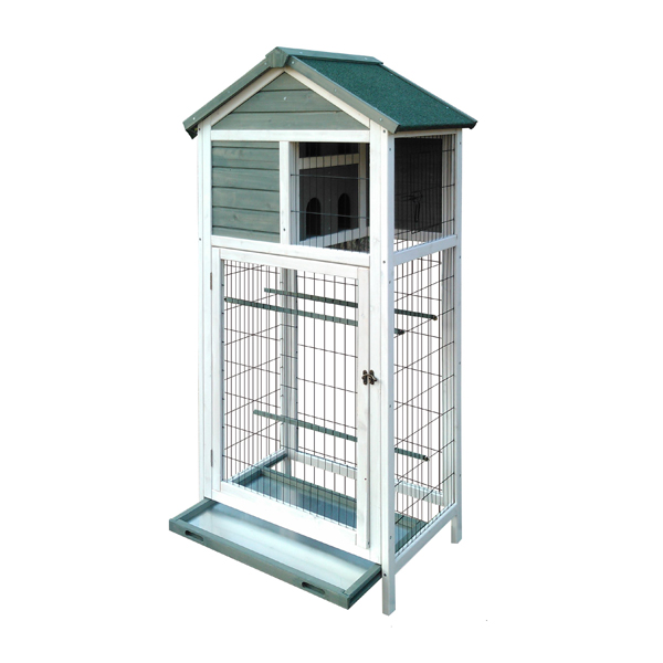 factory Large Vertical Outdoor Aviary Flight cheap Durable Breeding Parrot Large wicker Cage Bird wood carved Canary house sale